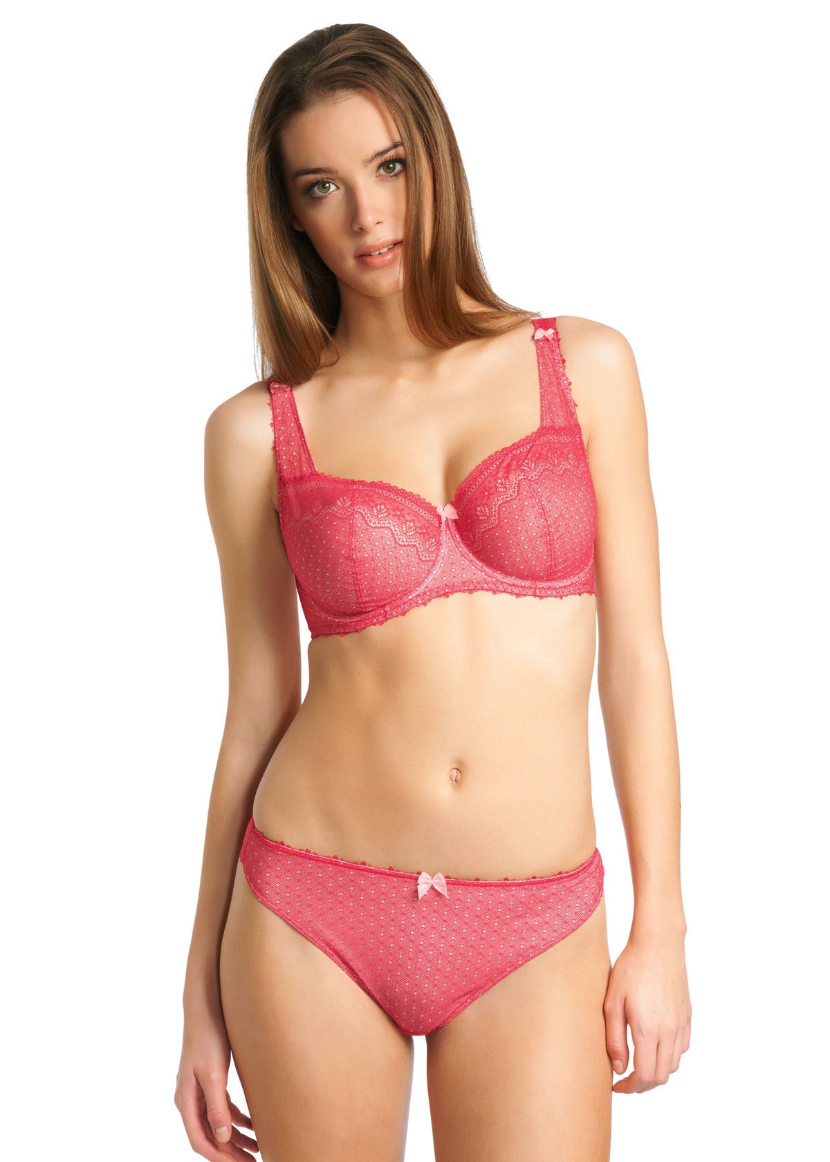 Freya Gem Half Cup Bra Red, AA1363ROG