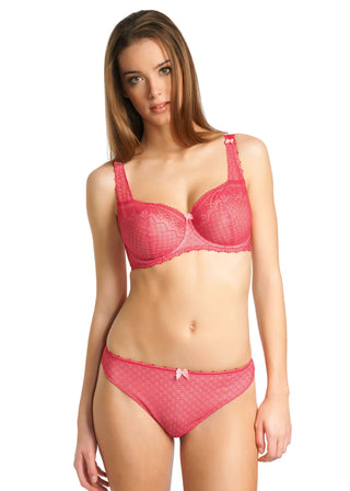 Freya-Lingerie-Gem-Rouge-Red-Half-Cup-Bra-AA1363-Brazilian-Brief-AA1367