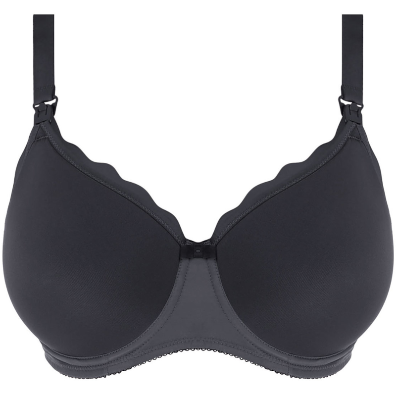 Pure Black Moulded Nursing Bra from Freya