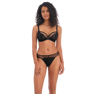 Freya-Lingerie-Signature-Plunge-Bra-Black-AA400502BLK-Brazillian-Brief-AA400571BLK