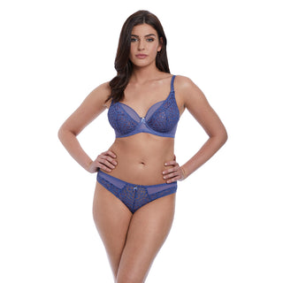 Freya-Lingerie-Soiree-Lace-Denim-Blue-High-Apex-Bra-AA5011DEN-Brief-AA5015DEN-Front