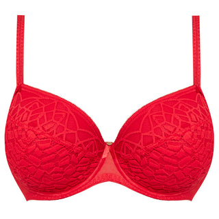 Freya-Lingerie-Soiree-Lace-Rouge-Red-Plunge-Bra-AA5013ROG