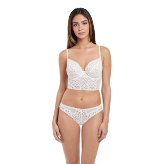 Freya-Lingerie-Soiree-Lace-White-Underwired-Bralette-AA5014WHE-Thong-AA5017WHE-Front