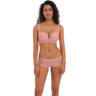 Freya-Lingerie-Tailored-Ash-Rose-Pink-Plunge-Tshirt-Bra-AA401131ASE-Short-AA401180ASE