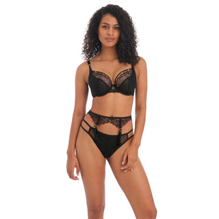 Freya-Lingerie-Temptress-Black-Plunge-Bra-AA400102BLK-Brief-AA400171BLK-Suspender-AA400191BLK