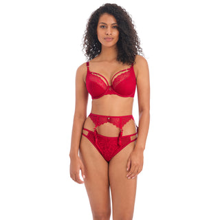 Freya-Lingerie-Temptress-Cherry-Red-Plunge-Bra-AA400102CHR-Brief-AA400171CHR-Suspender-AA400191CHR