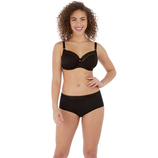 Freya-Lingerie-Viva-Noir-Black-Side-Support-Bra-AA5642NOR-Short-AA5645NOR-Front