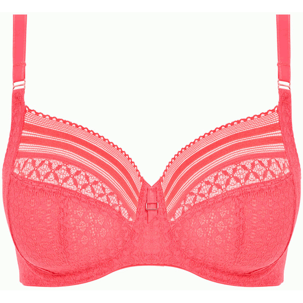 Freya Womens Viva Lace Full Coverage Underwire Bra – Side Support, Decorative Stretch Lace – UK Sizing (Up To K-Cup)