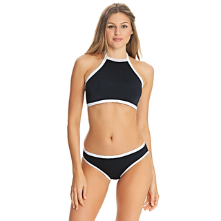 Freya-Swim-Back-To-Black-High-Neck-Crop-Bikini-Top-AS3701BLK-Brief-AS3706BLK-Front