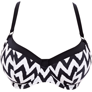 Freya-Swim-Making-Waves-Black-White-Sweetheart-Bikini-Top-AS2947BLK-Front