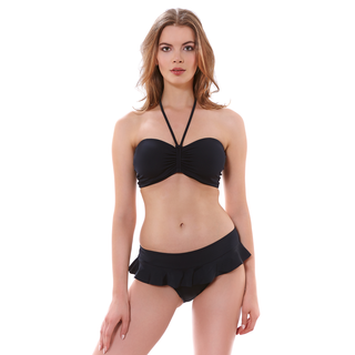 Freya-Swim-Remix-Black-Bandeau-Bikini-Top-AS3944BLK-Latino-Brief-AS3951BLK-Front