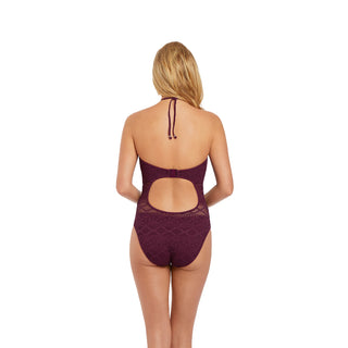 Freya-Swim-Sundance-Black-Cherry-High-Neck-One-Piece-Swimsuit-AS3974BCH-Back