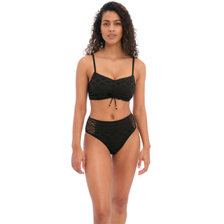 Freya-Swim-Sundance-Bralette-Bikini-Top-Black-AS4000BLK-High-Waist-Bikini-Brief-AS4001BLK
