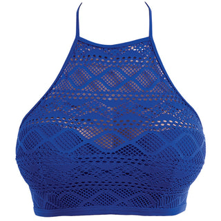 Freya-Swim-Sundance-Cobalt-Blue-High-Neck-Crop-Swim-Top-AS3973COT