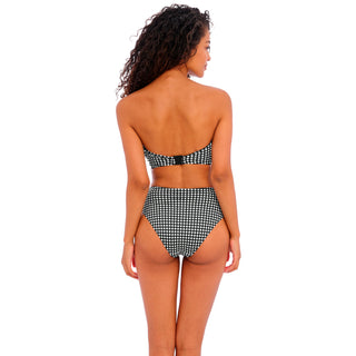 Freya-Swimwear-Check-In-Monochrome-Bandeau-Bikini-Top-AS201910MOM-High-Waist-Brief-AS201978MOM-Back