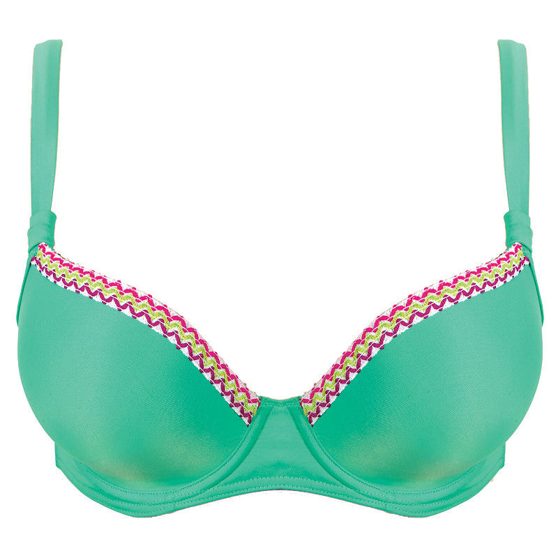 Freya Deco Molded Underwire Bikini Swim Top (3284)- Bright Pink