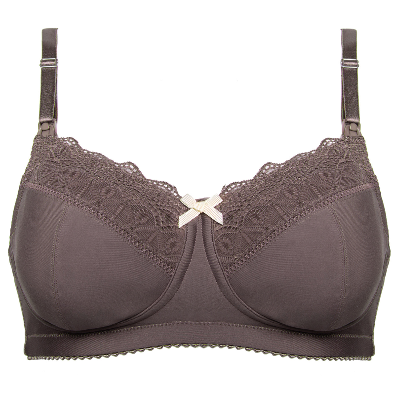 Cake Maternity Truffles Nursing Lace Bra for Breastfeeding, Sexy Maternity  Bra, Dark Brown, 34E UK/ 34F US