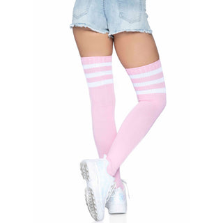 Leg-Avenue-Athletic-Stripe-Over-Knee-Thigh-Highs-Light-Pink-6605-Back