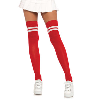 Leg-Avenue-Athletic-Stripe-Thigh-High-Leggings-Red-White-6919
