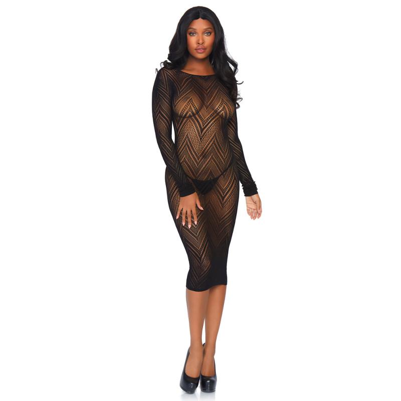 Body Con Dress Black Leg Avenue, 86800