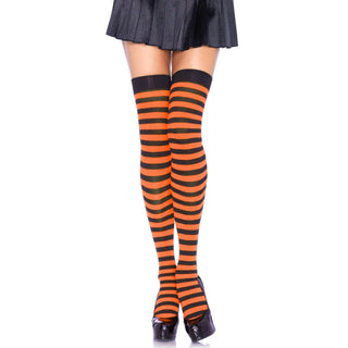 Leg-Avenue-Striped-Thigh-Highs-Orange-Black-6005