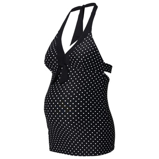 Noppies-Dot-White-Black-Maternity-Tankini-Swimsuit-60192-Side