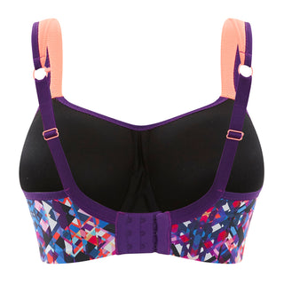 Panache-Kaleidoscope-Purple-Coral-Print-Sports-Bra-Wired-5021-Back