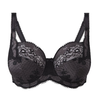 Panache-Lingerie-Clara-Charcoal-Black-Full-Cup-Bra-7255-Front