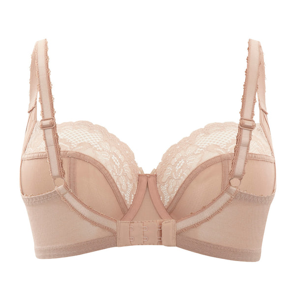 Panache Plus Size Women's Jasmine Balconnette Bra, Caramel, 28F at