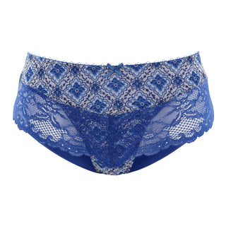 Panache-Lingerie-Jasmine-Mosaic-Blue-Print-Brief-6955-Front