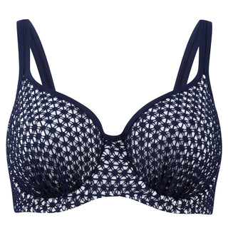 Panache-Swimwear-Eadie-Navy-White-Balconette-Bikini-Top-SW0862-Front