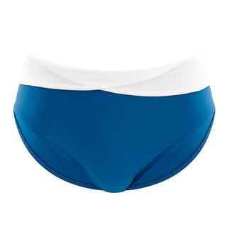 Panache-Swimwear-Portofino-Petrol-Blue-White-Classic-Swim-Brief-Pant-SW0956-Front
