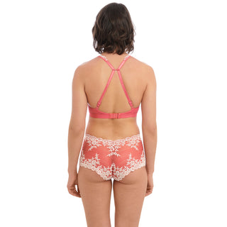 Wacoal-Lingerie-Embrace-Lace-Faded-Rose-White-Sand-Soft-Cup-Bra-Racerback-WA852191631-Short-WA067491631-Back