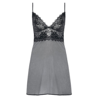 Wacoal-Lingerie-Lace-Perfection-Charcoal-Grey-Chemise-WE135009CHL
