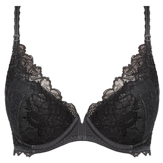 Wacoal-Lingerie-Lace-Perfection-Charcoal-Grey-Push-Up-Bra-WE135003CHL