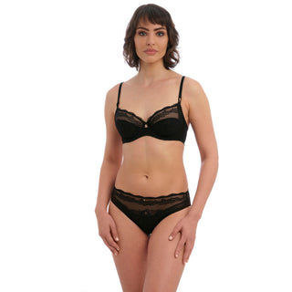 Wacoal-Ravissant-Black-Balcony-Bra-WE600506BLK-Brief-WE600555BLK