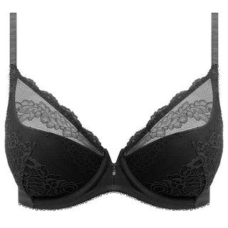 Wacoal-Ravissant-Black-Plunge-Bra-WE600502BLK