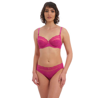 Wacoal-Ravissant-Orchid-Flower-Pink-Balcony-Bra-WE600506ORR-Brief-WE600555ORR