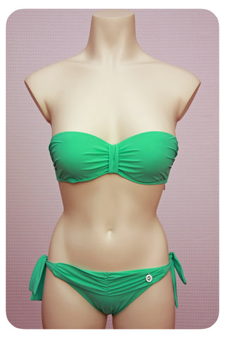 Venice bandeau bikini top and bottom - Front